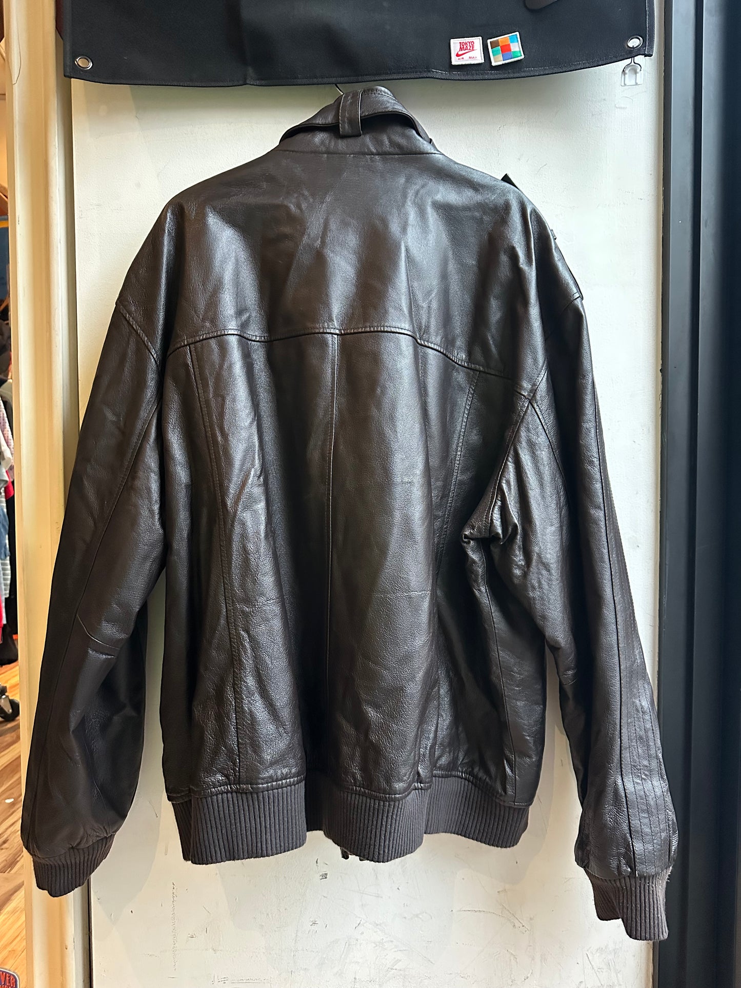 Vintage Leather Coat - Brooklyn Bomber