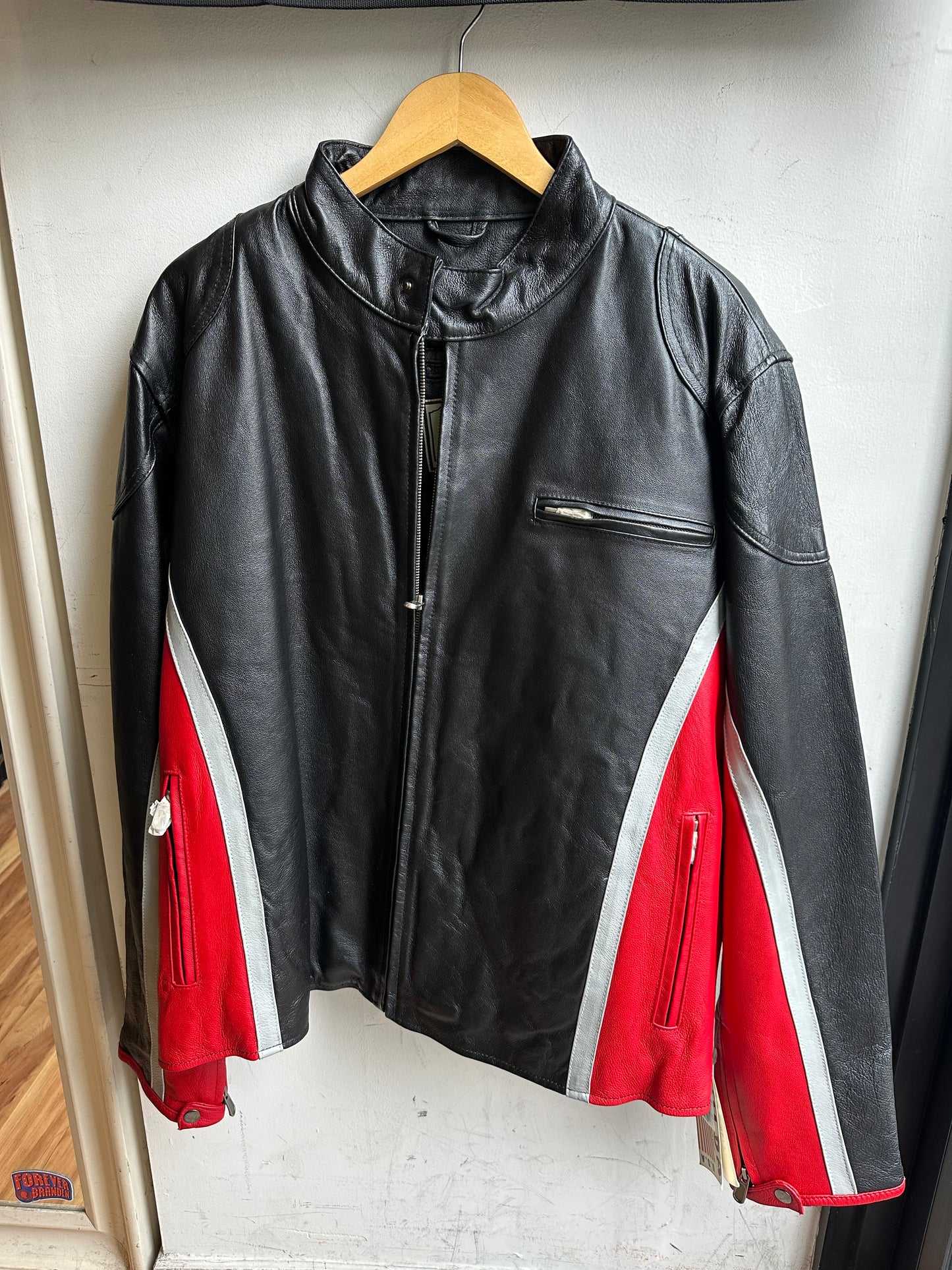 Leather Moto Style Jacket - Wilda