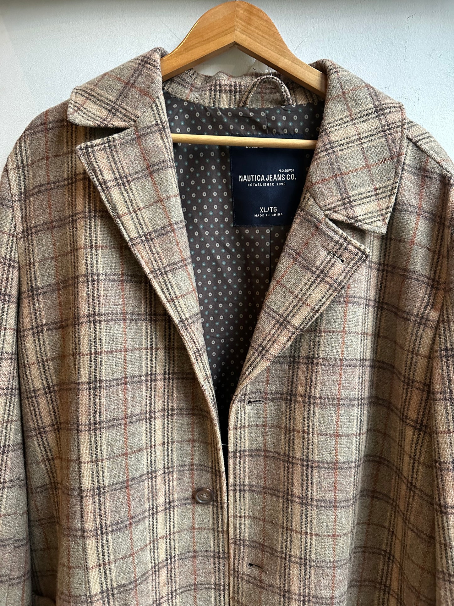 Vintage Plaid Coat - Nautica