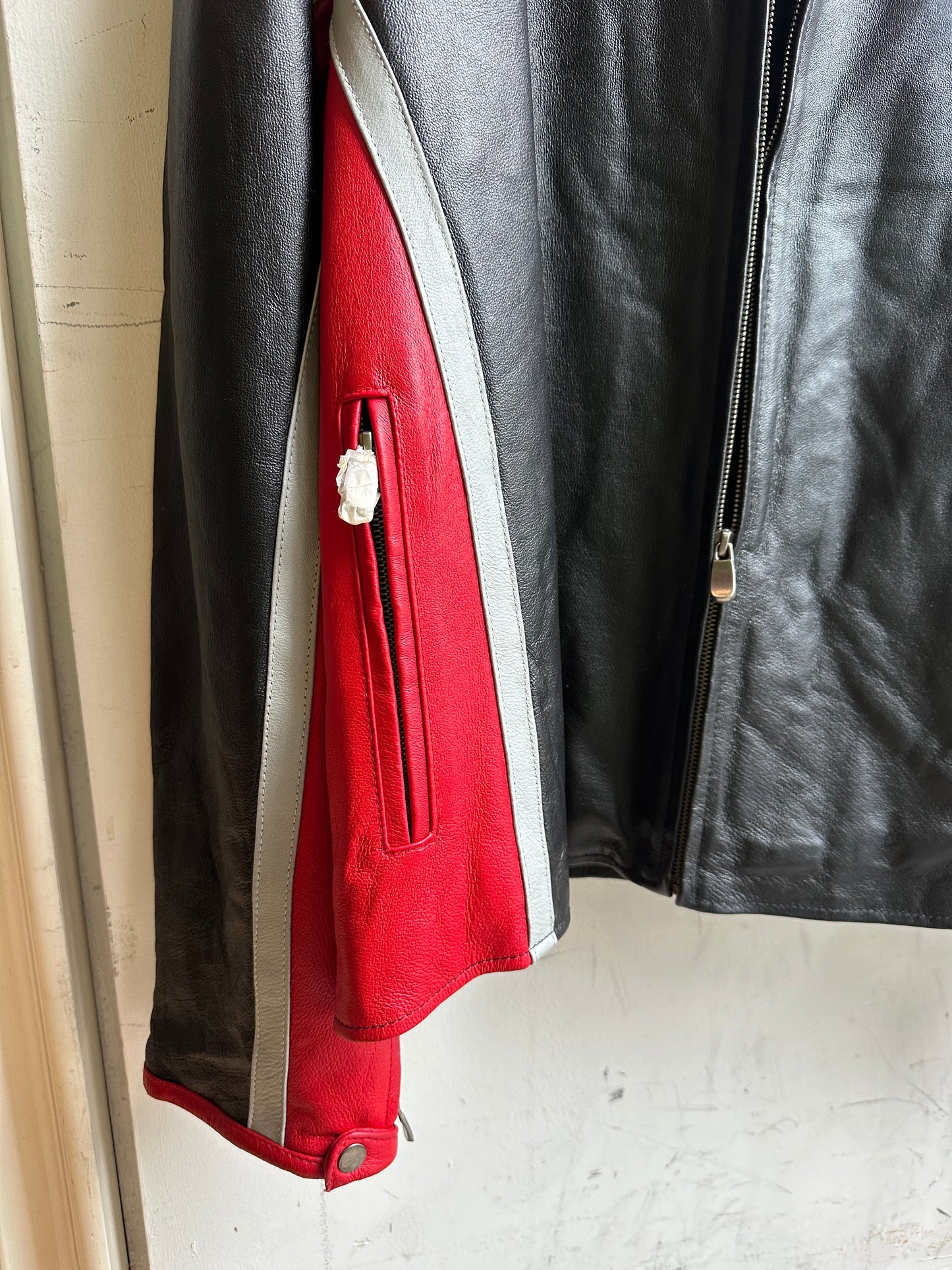 Leather Moto Style Jacket - Wilda