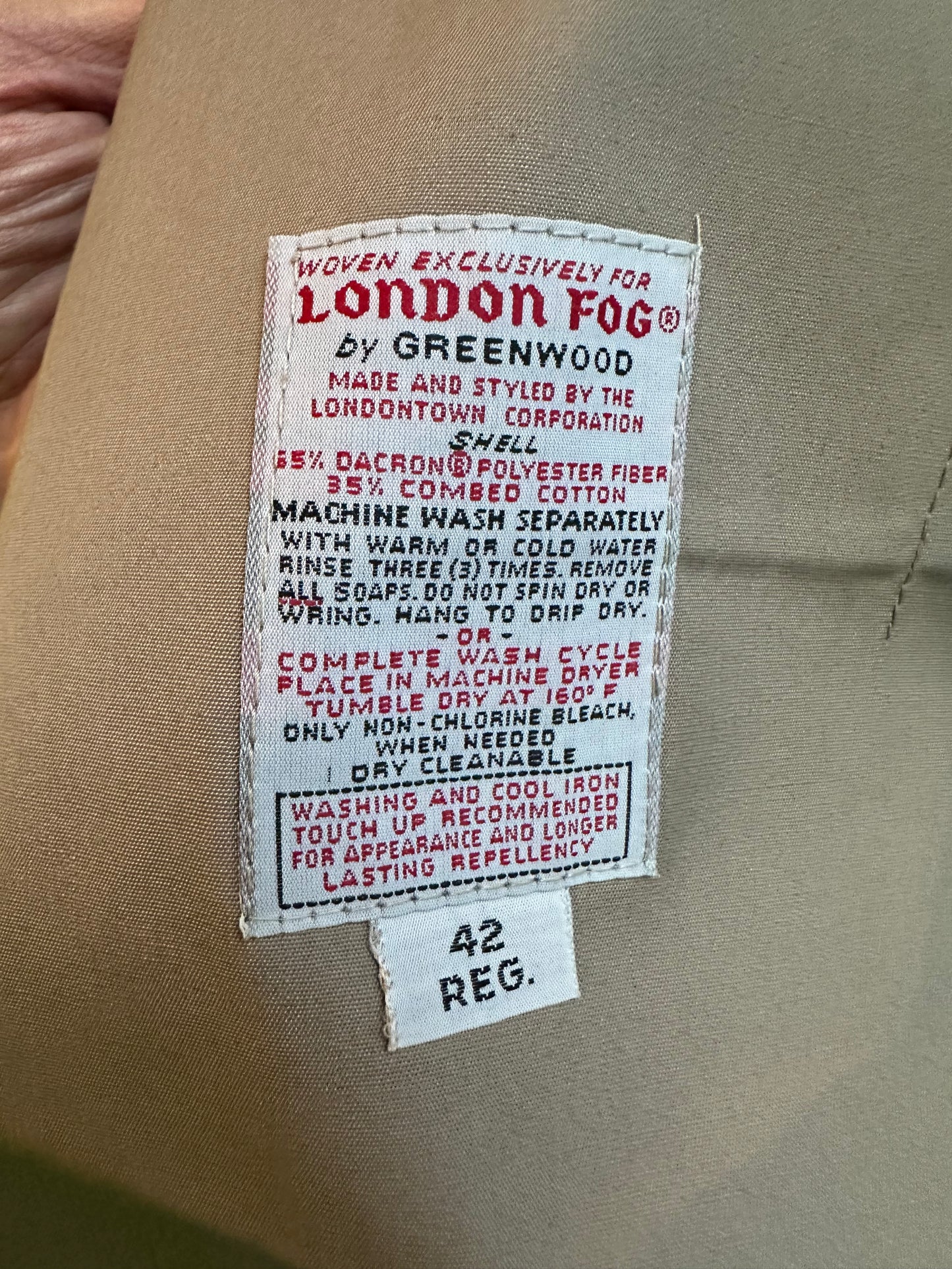 Trench Coat with Lining - London Fog