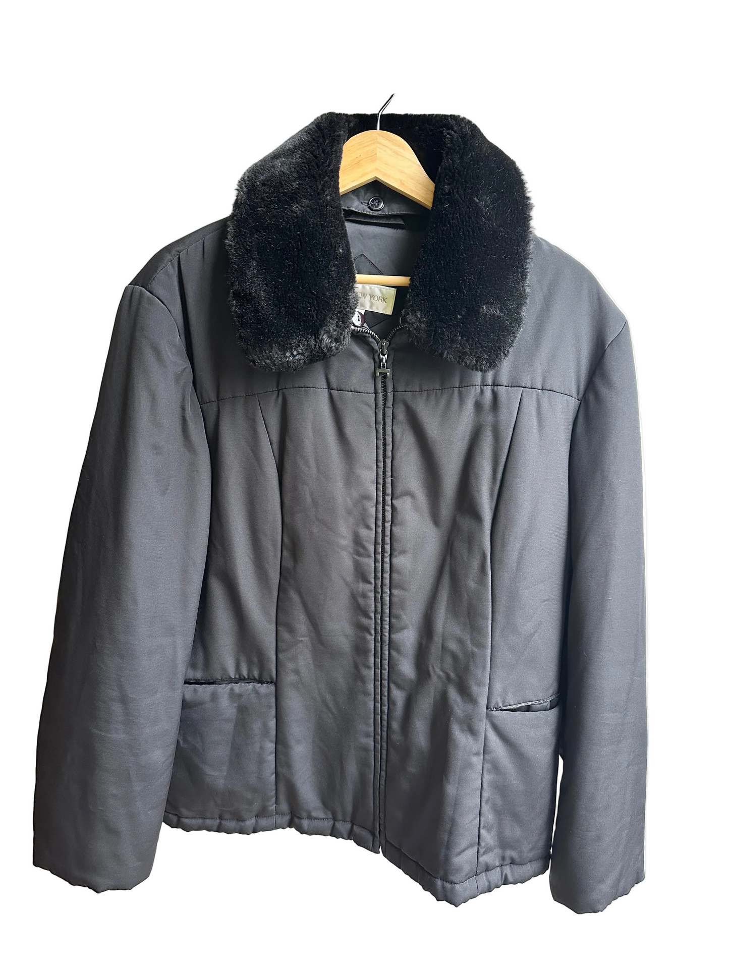 Vintage Coat with Faux Fur