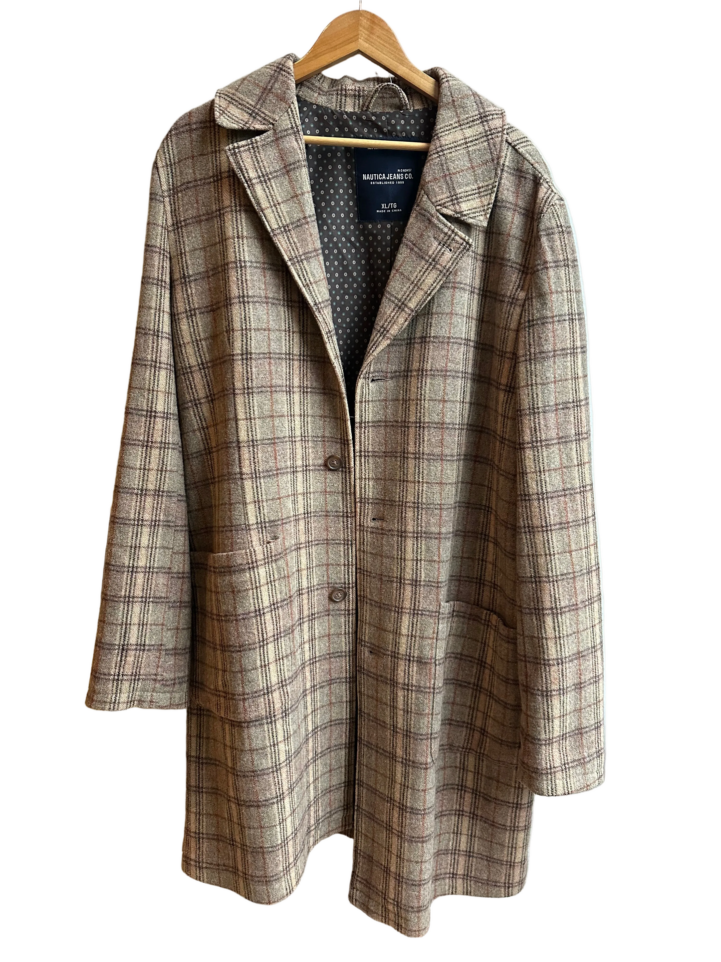Vintage Plaid Coat - Nautica