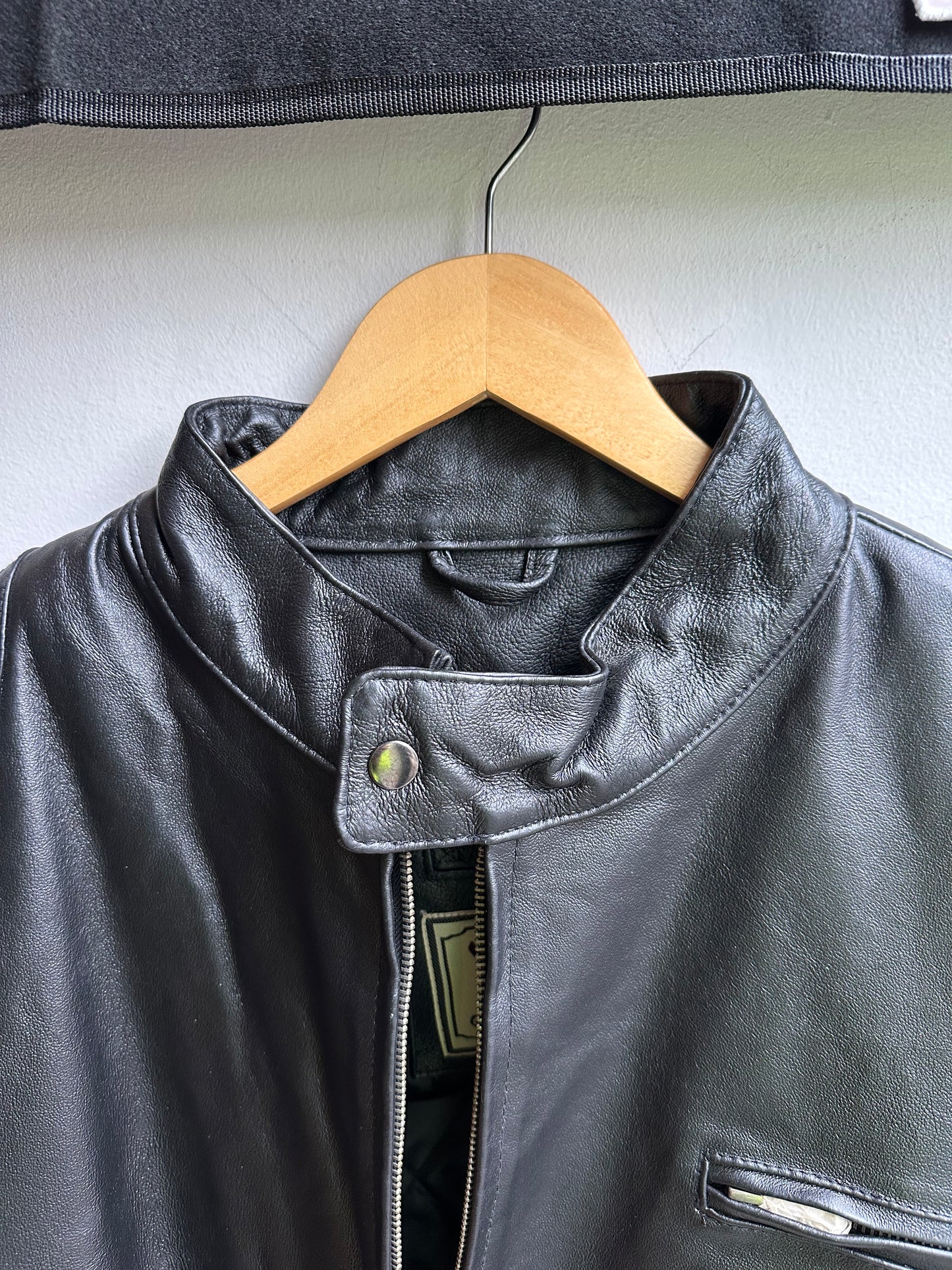 Leather Moto Style Jacket - Wilda