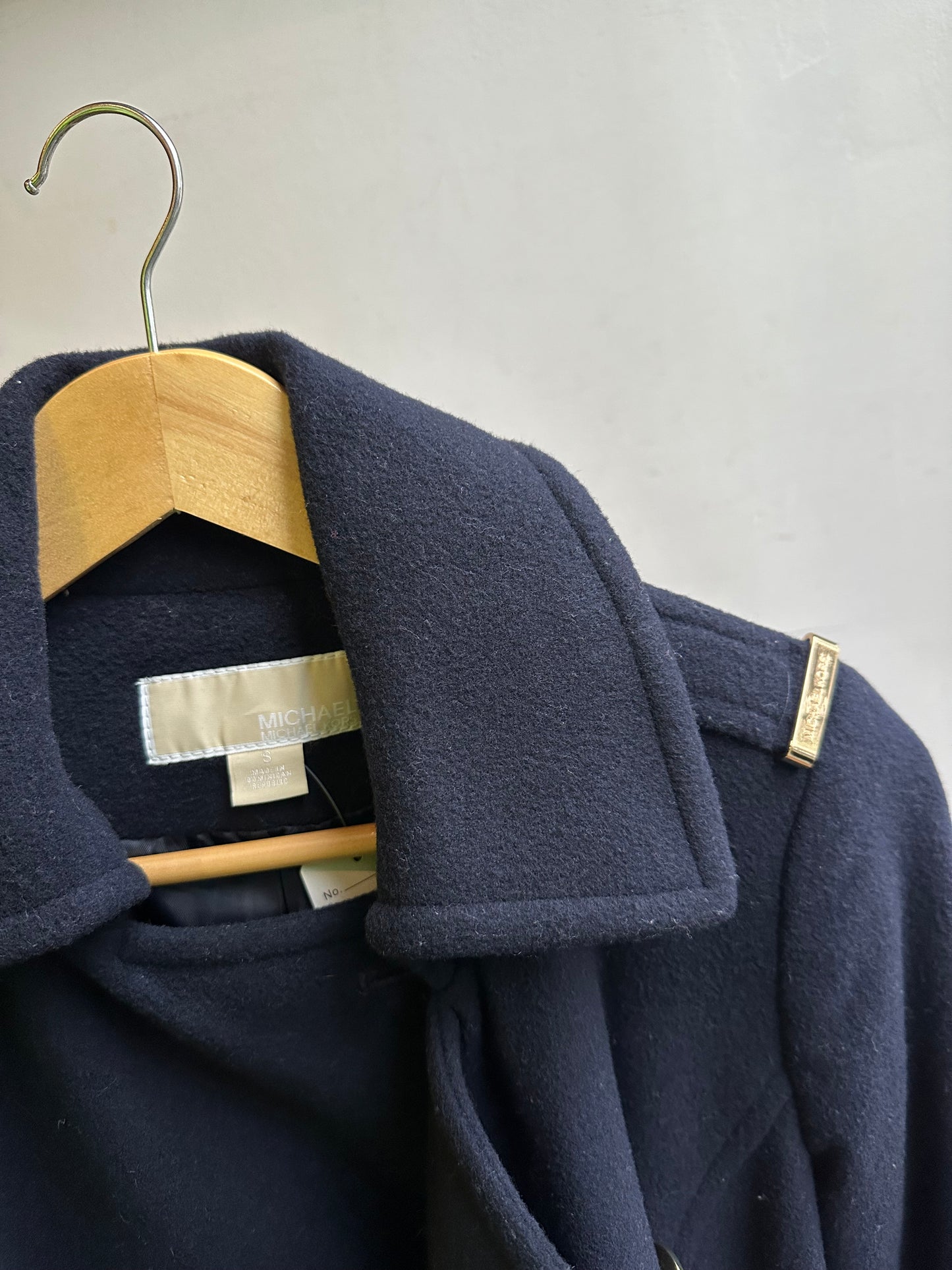 Michael Kors Long Coat in Navy