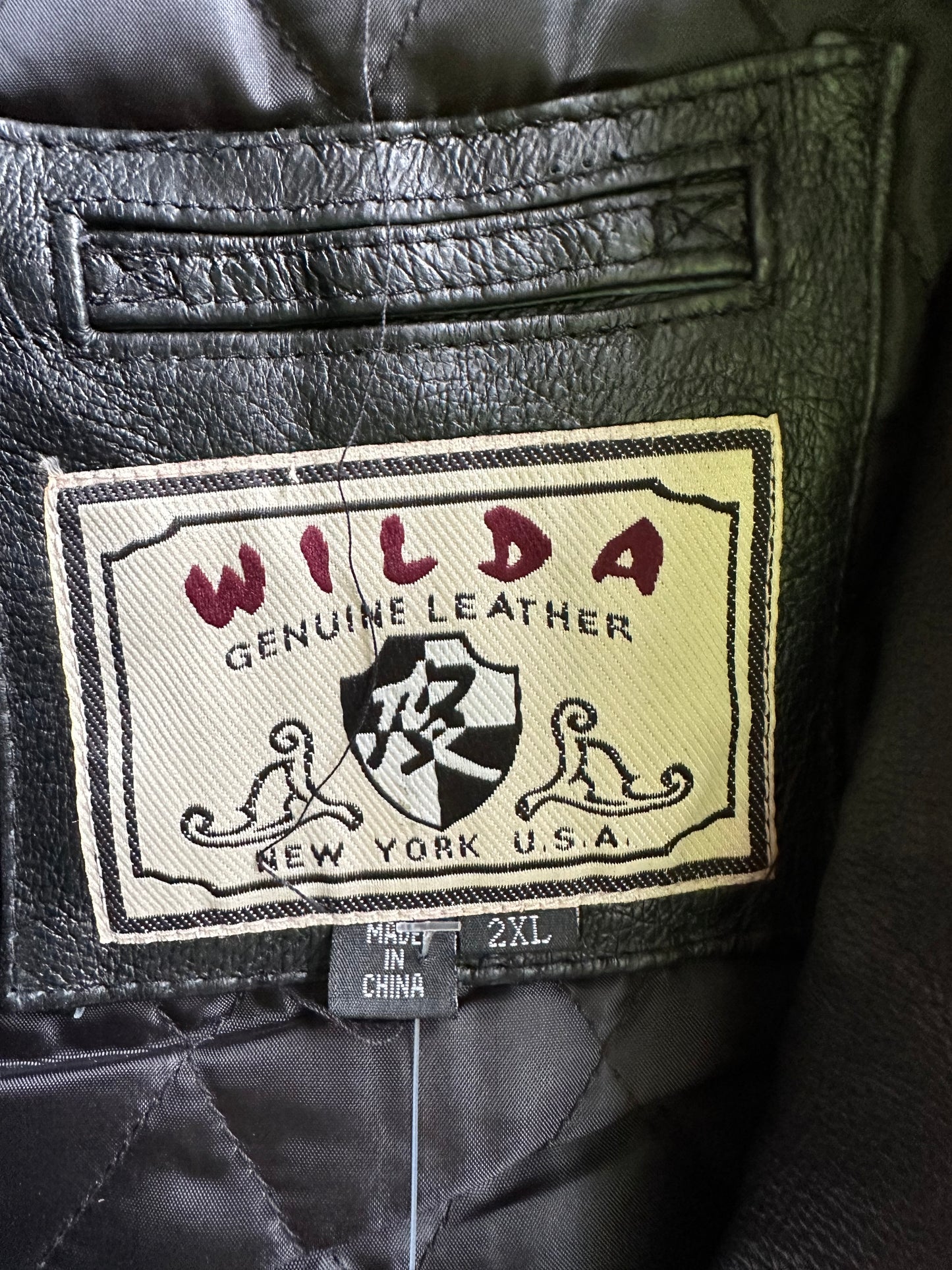 Leather Moto Style Jacket - Wilda